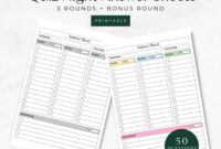 Quiz Answer Sheet Template Etsy Canada