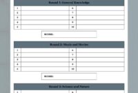 Quiz Night Answer Sheet Template Editable Trivia Score Sheet downloadable PDF File Etsy