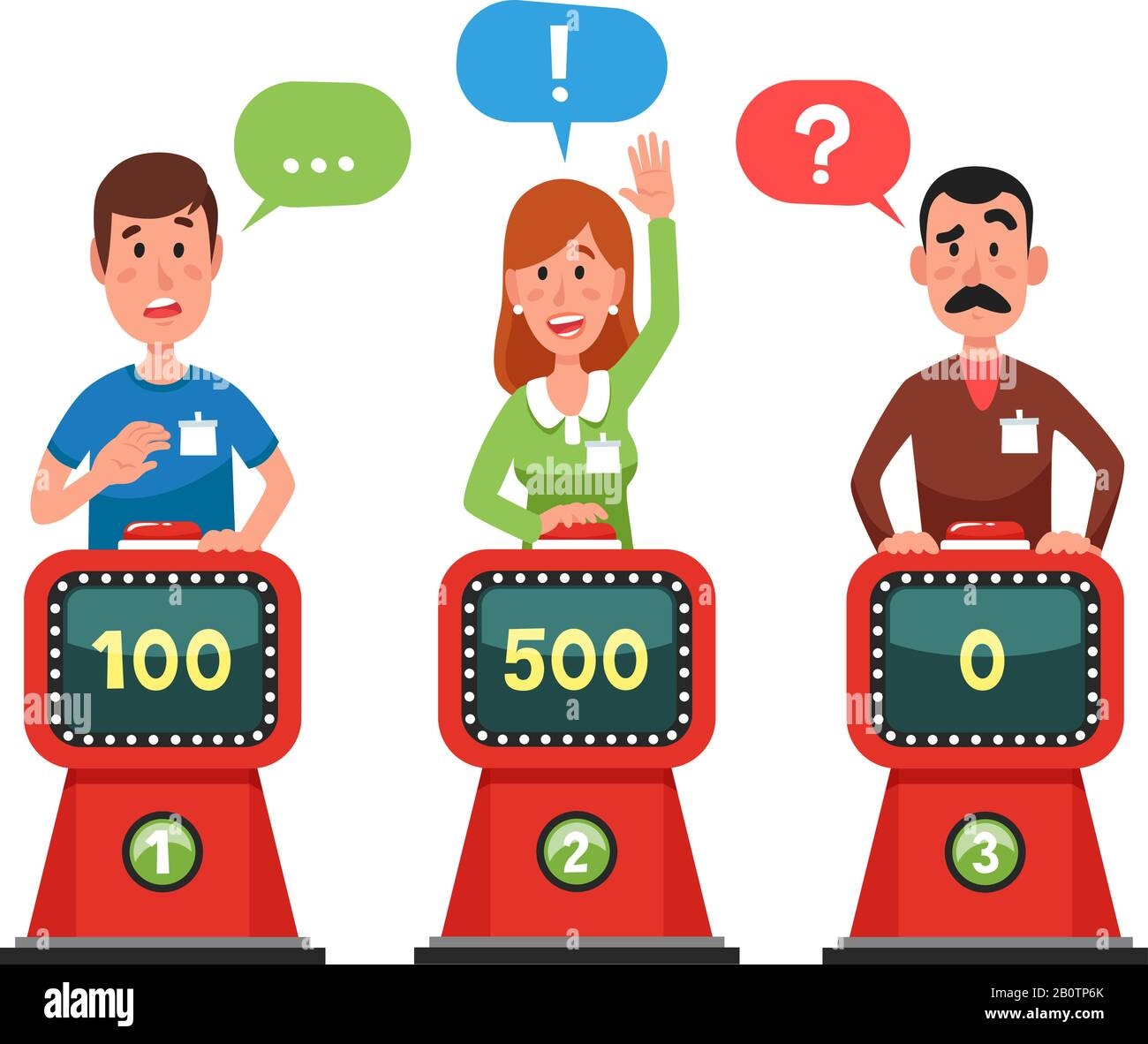 Quiz Show Cut Out Stock Images Pictures Alamy