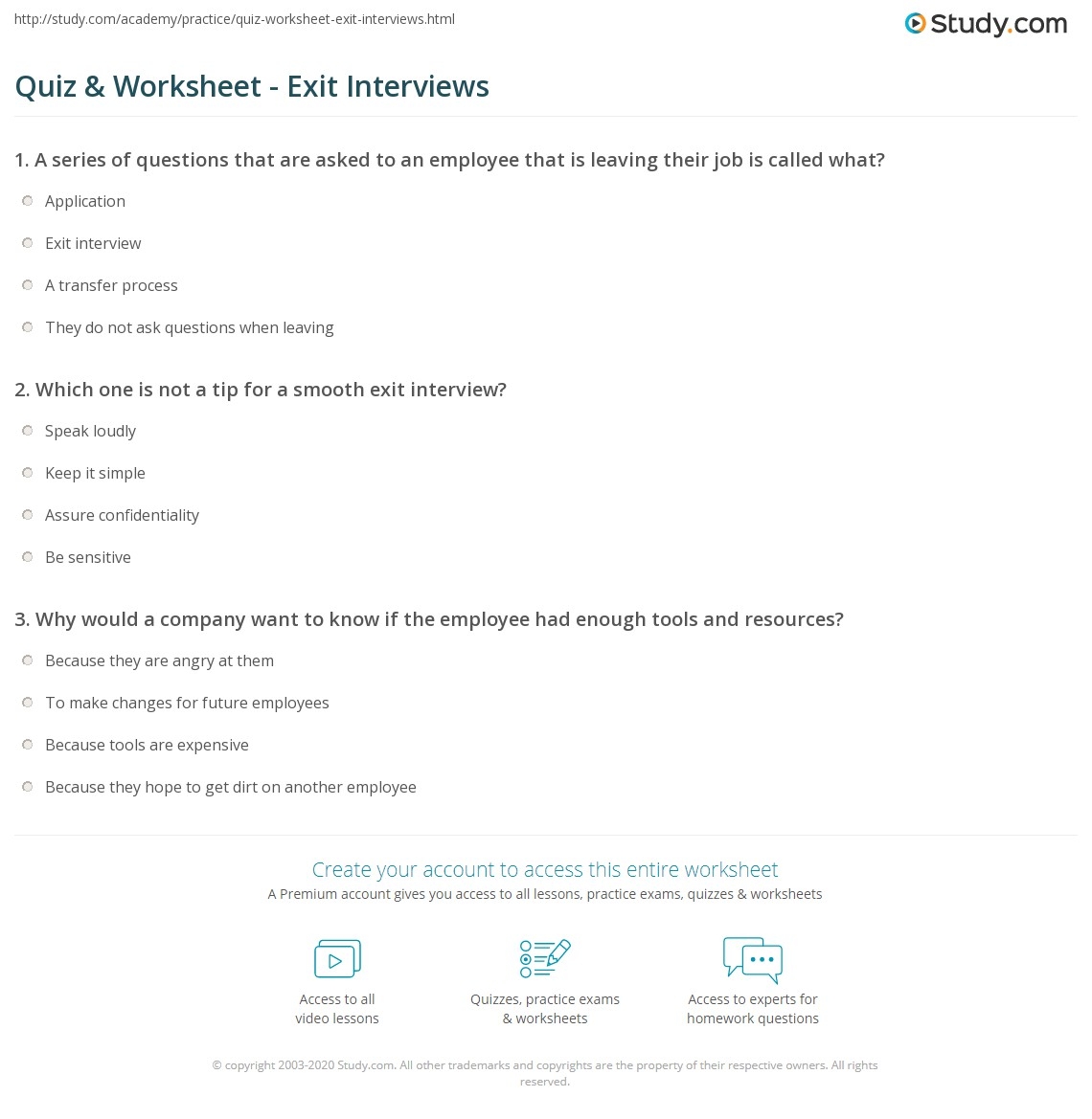 Printable Practice Interview Questions