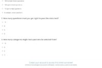 Quiz Worksheet US Citizenship Civics Test Study
