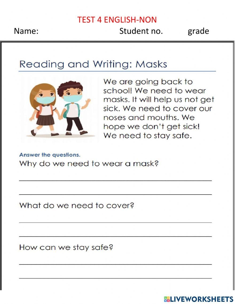Read The Story Answer The Questions Worksheet Live Worksheets Worksheets Library