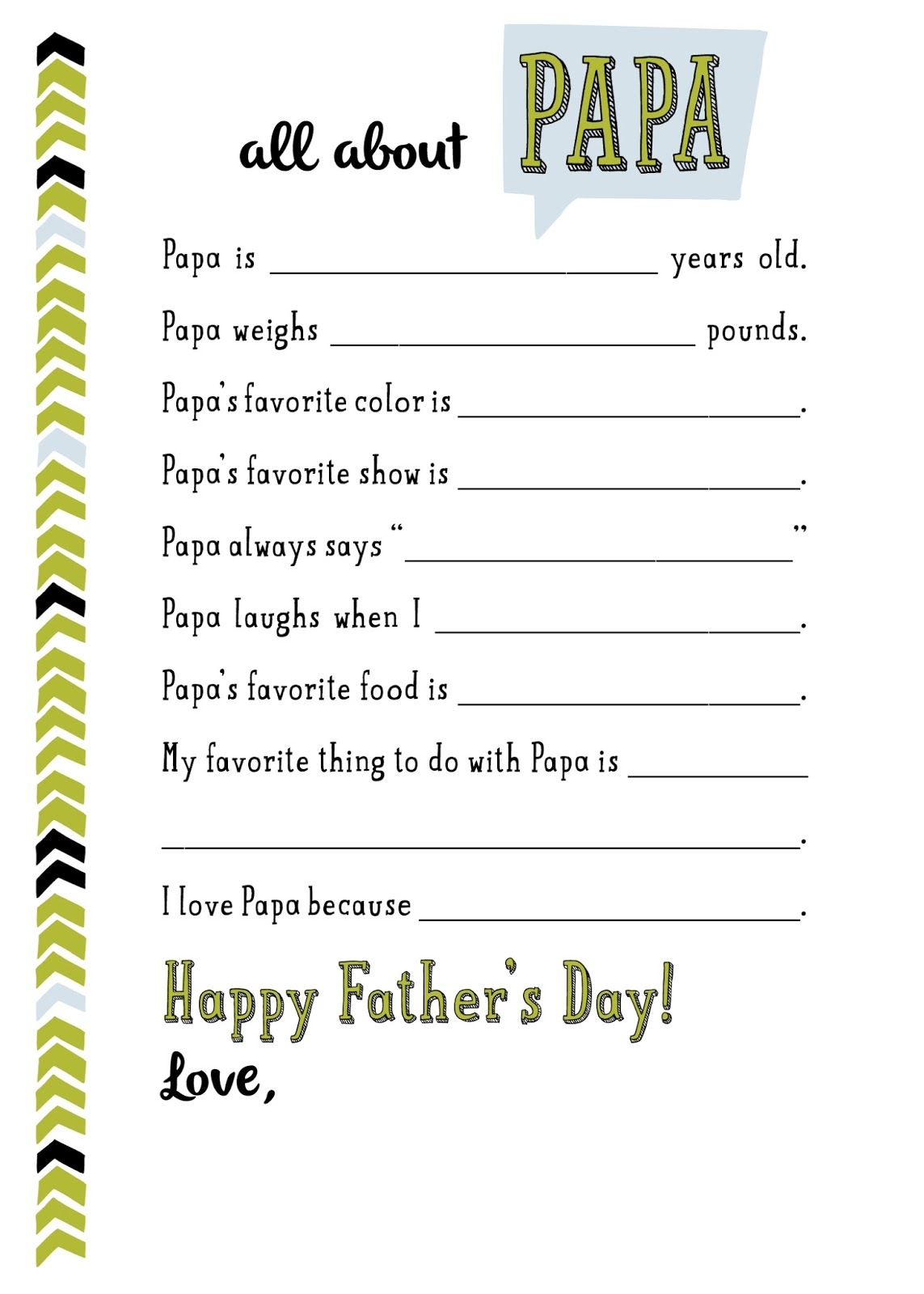River Bridge All About Dad Free Printable