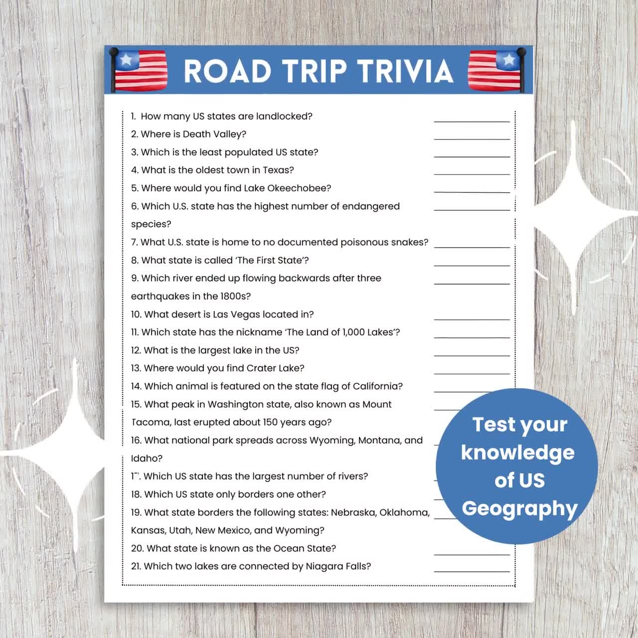 Transportation Trivia Questions and Answers Printable