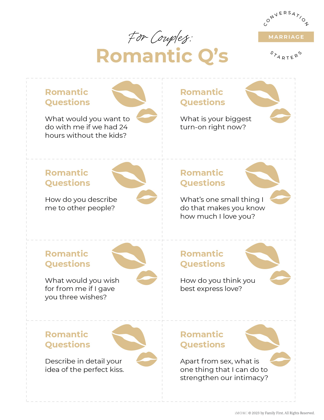 Romantic Questions For Couples IMOM