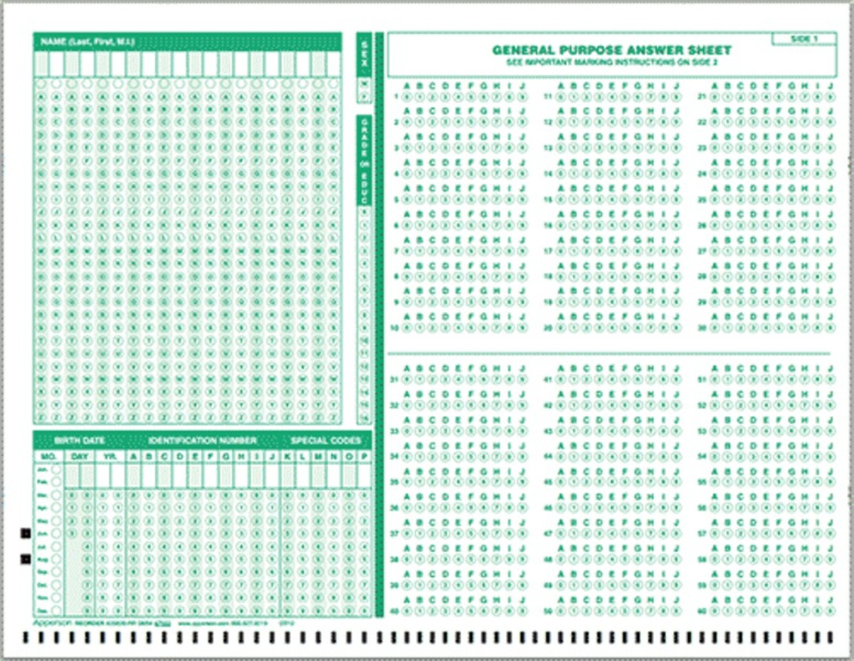 Scantron Compatible Answer Sheet And Forms Catalog Apperson General Purpose Form 120 Q 25820 