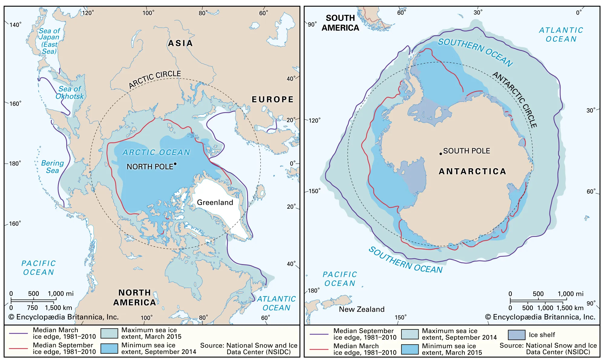 Sea Ice Formation Extent Facts Britannica