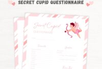 Secret Cupid Questionnaire Printable Valentine s Gift Exchange Gift Game For Family Wish List Gift Giving Instant Download PDF Active Etsy