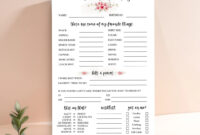 Secret Sister Questionnaire Get To Know You Template Secret Sister Survey All About Me Printable Gift Exchange Ideas Get To Know Me Template Etsy