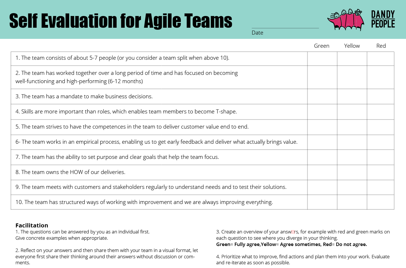 Self Reflection For Agile Teams Dandy People