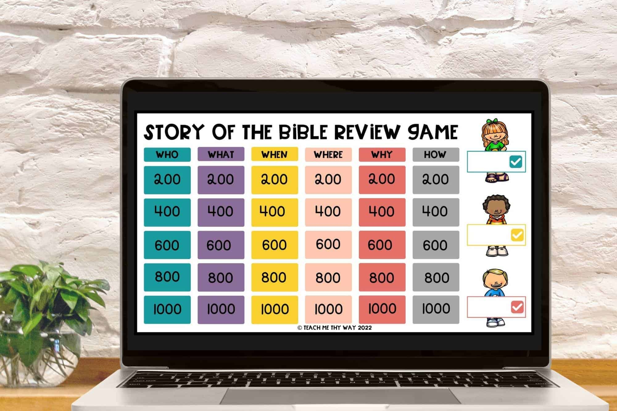 Story Of The Bible Trivia Game Teach Me Thy Way
