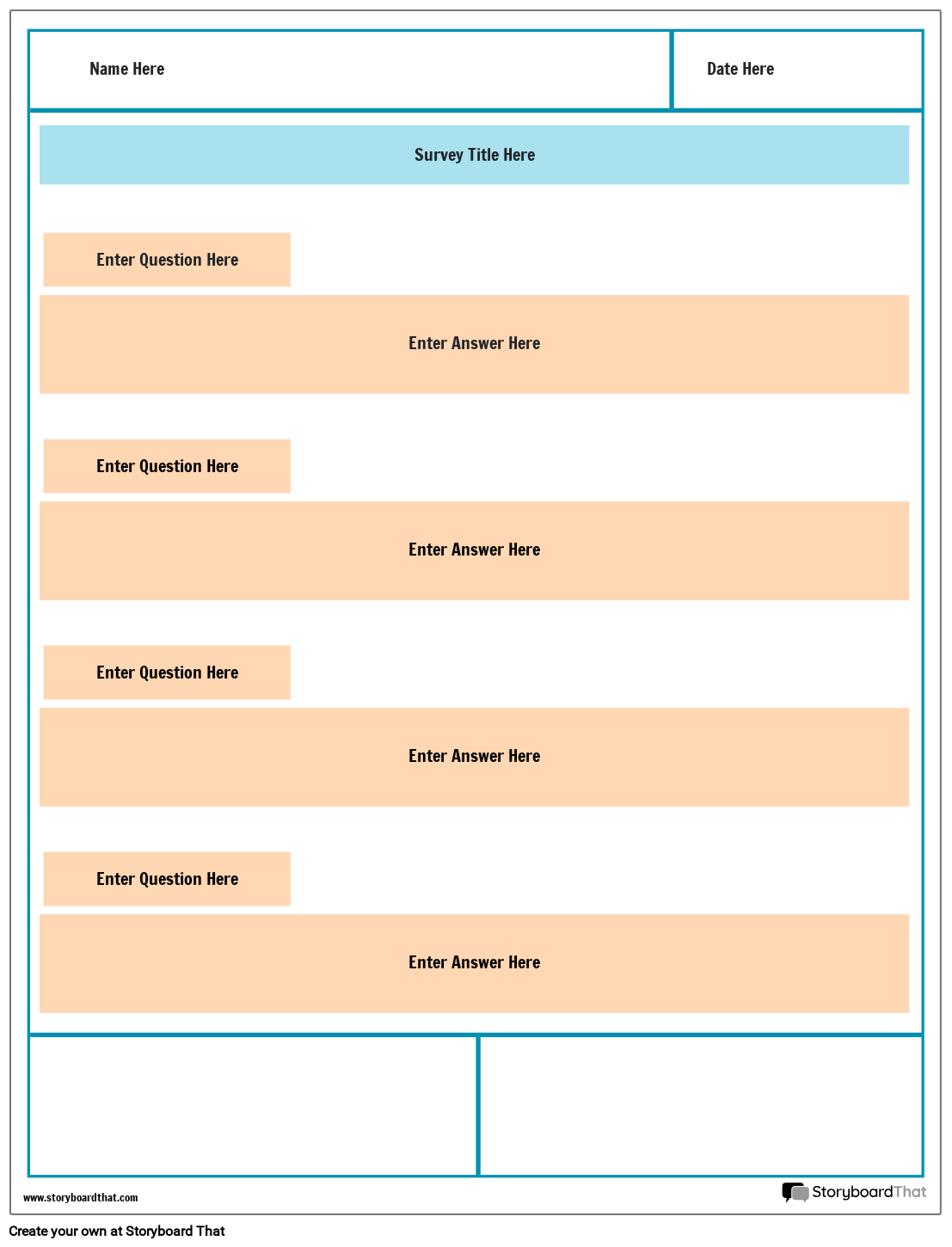 Storyboard That Free Survey Maker Templates