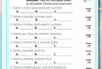 summer friendly feud trivia printable game adults kids fun party worksheets library