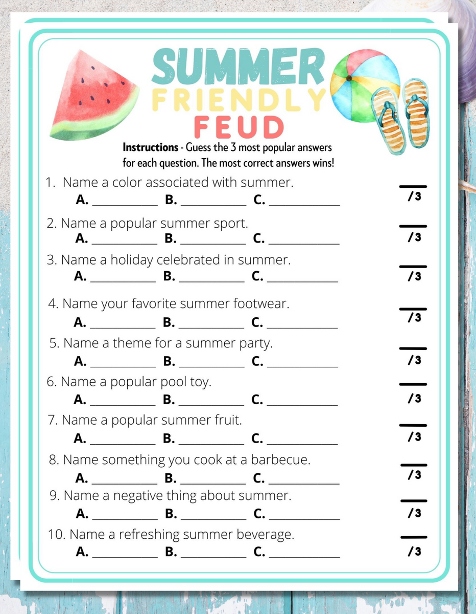 Easy Printable Trivia Questions