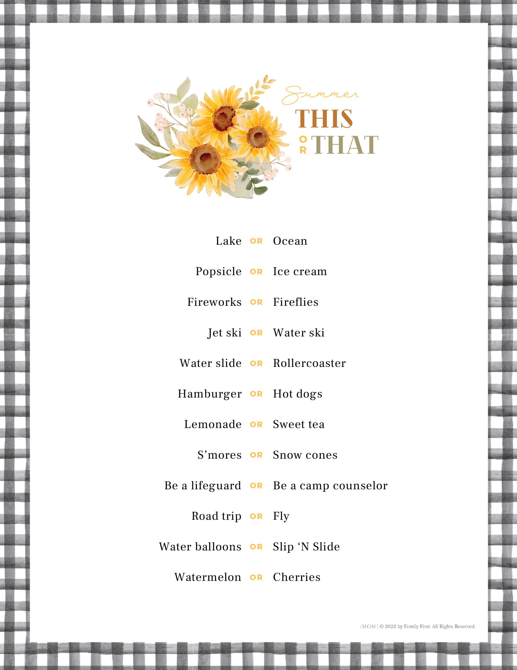 Simple Questions for Kids to Answer Printable