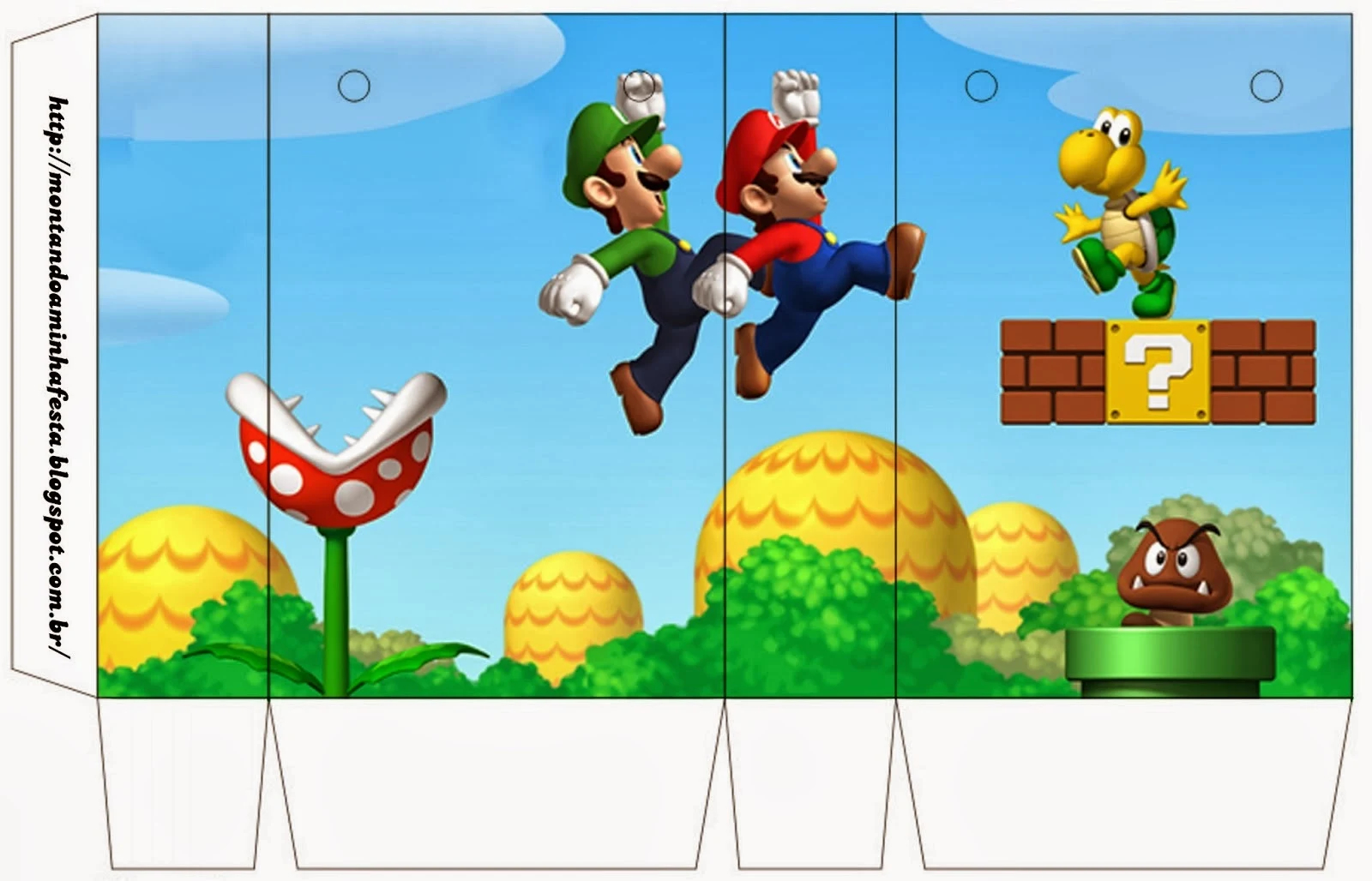 Super Mario Bros Free Printable Boxes Oh My Fiesta In English