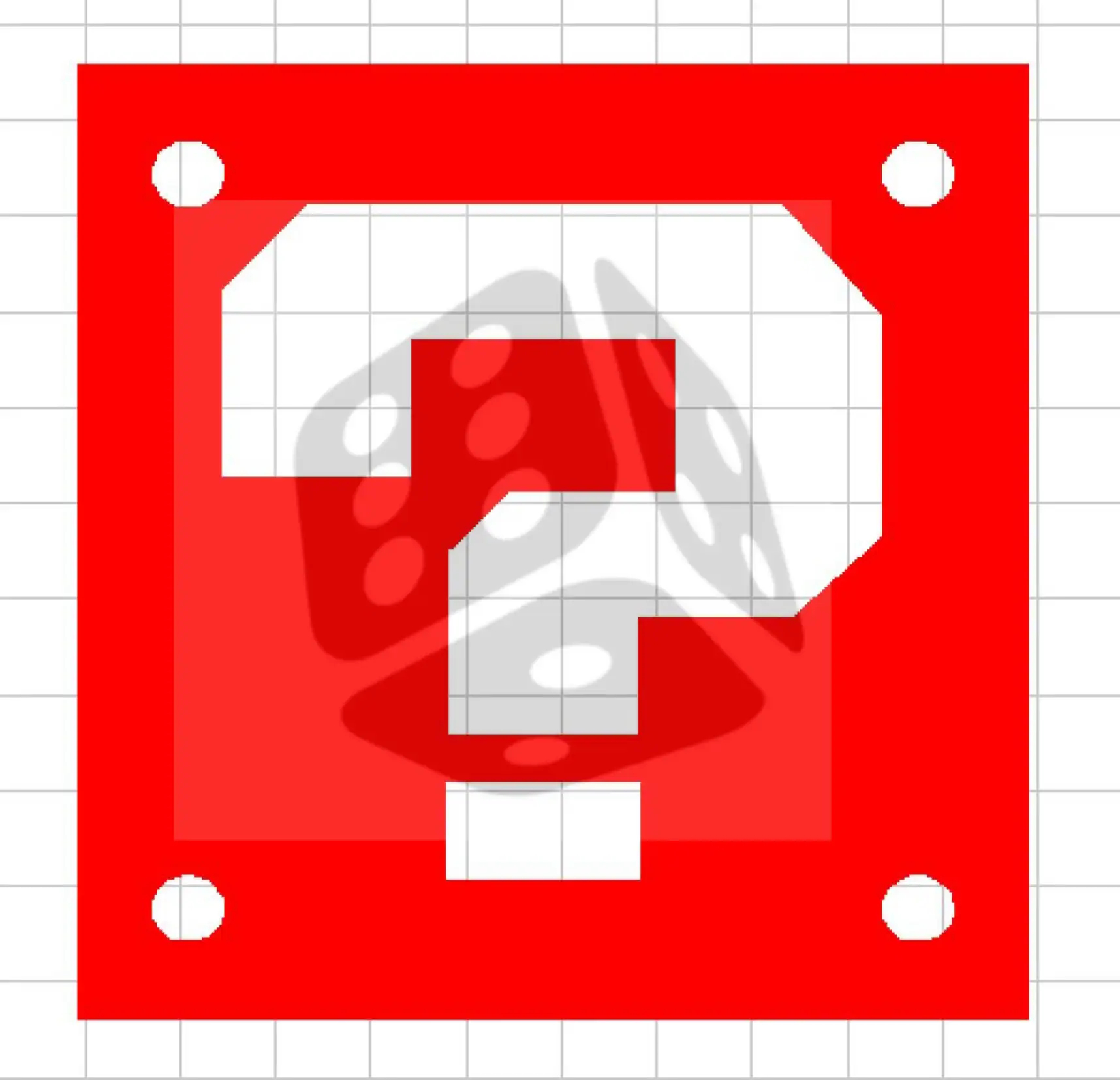 Super Mario Brothers Question Mark Box DIGITAL File ai dxf svg Vector Downloadable File Etsy