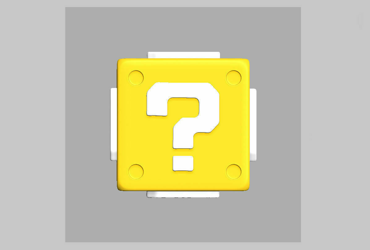  Super Mario Mystery Block Free 3D Print Model STL File For 3D Printing Cults