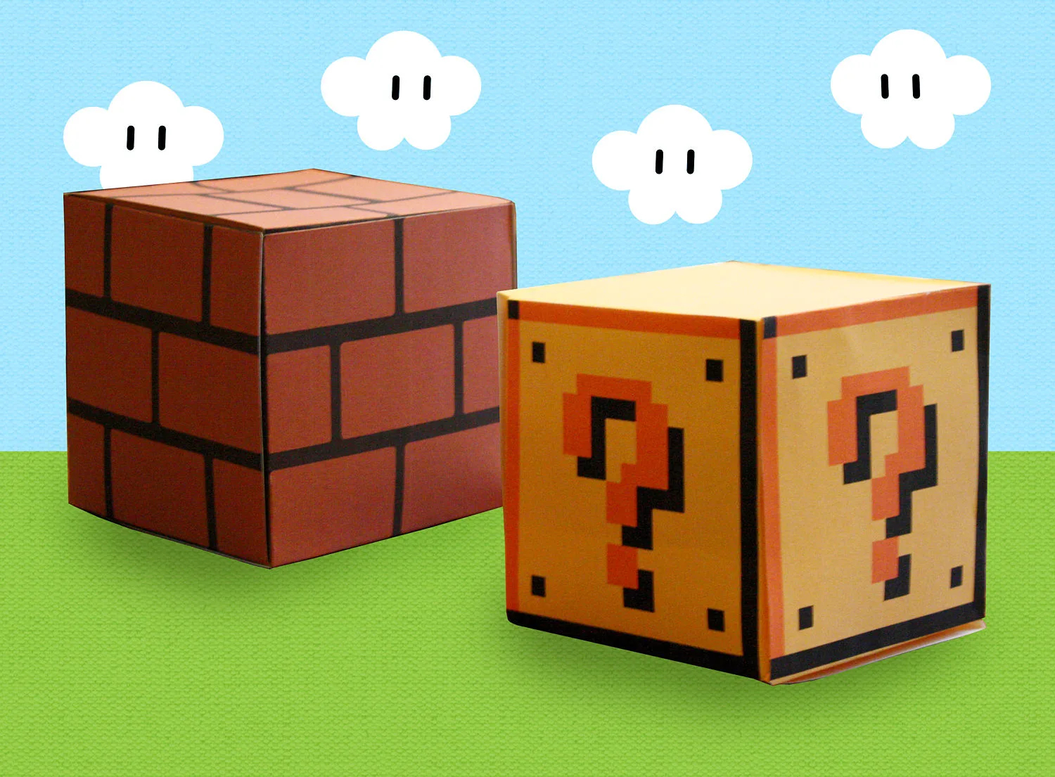 Mario Question Mark Printable PDF
