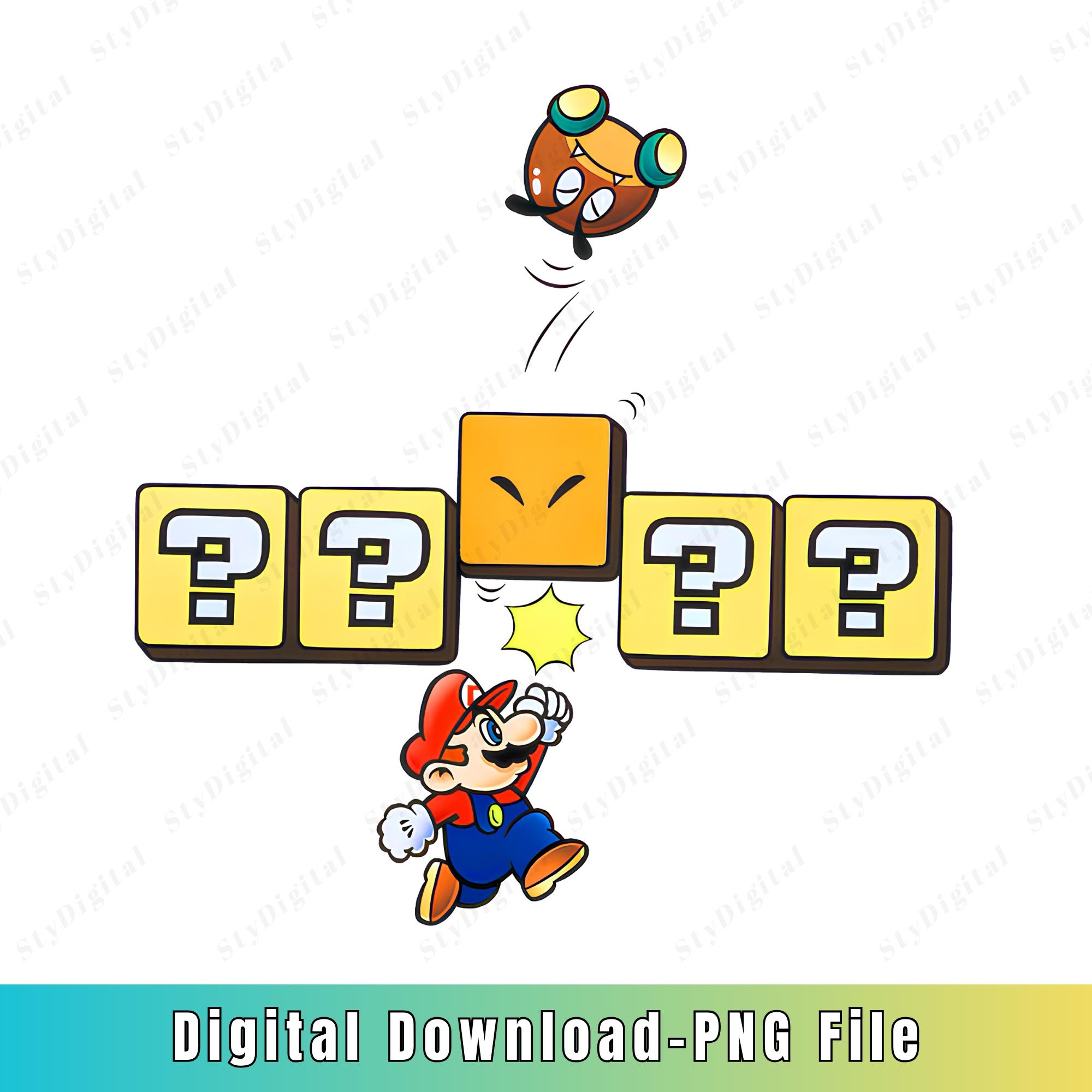 Super Mario Question Block Printable Etsy