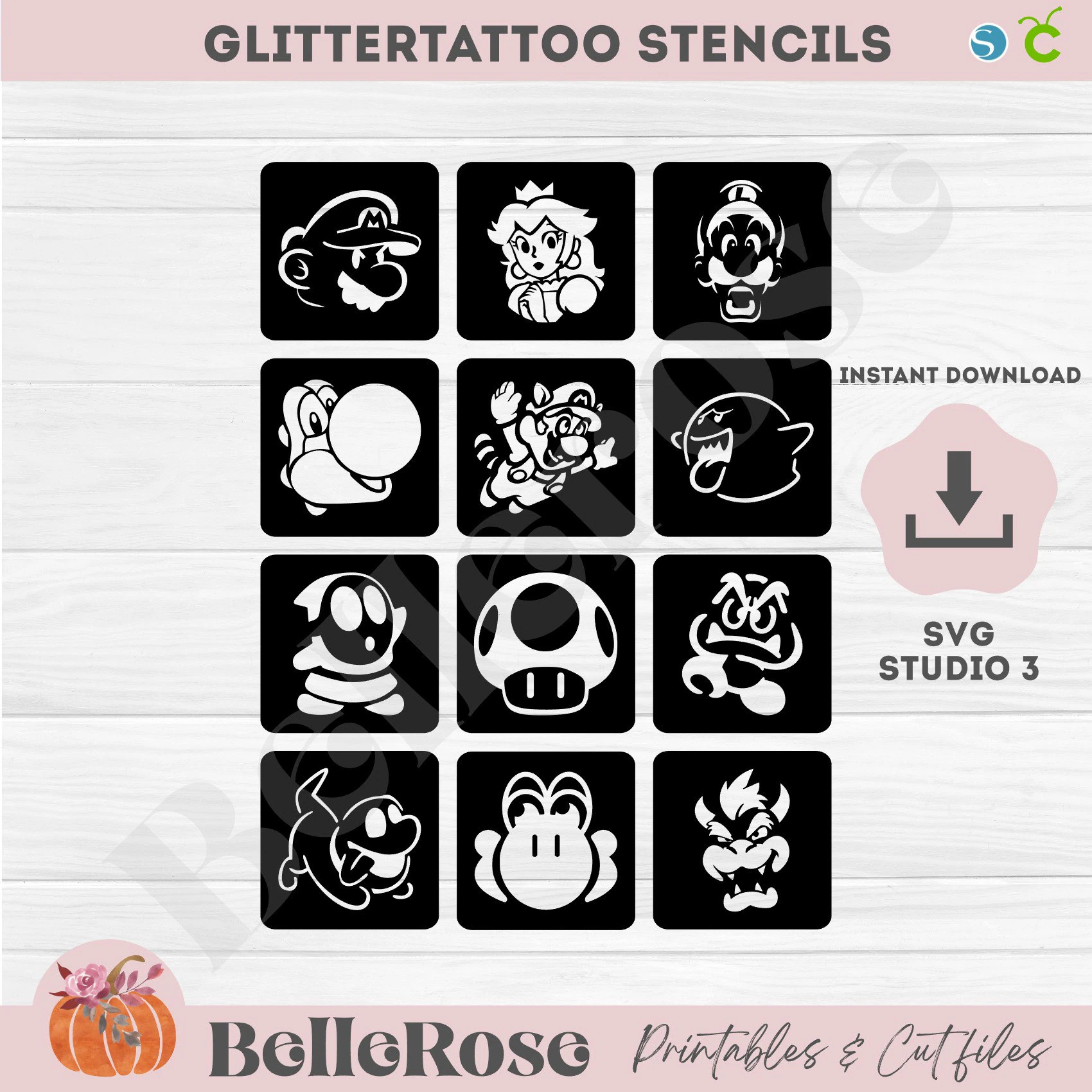 Super Mario Question Mark Template Etsy