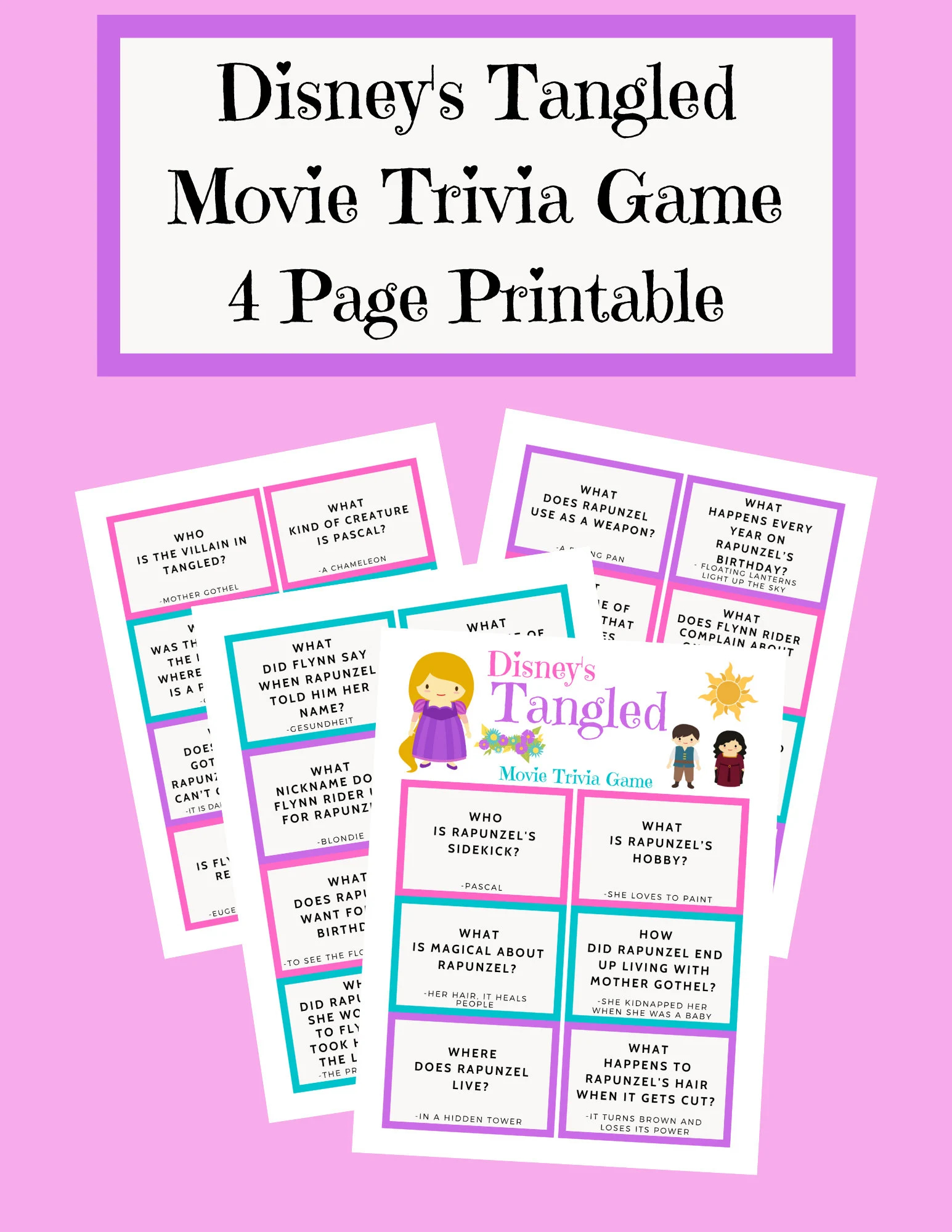 Disney Trivia Questions Printable