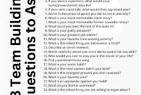 Team Building Questions For Work 1 List