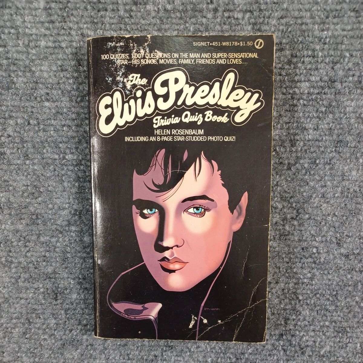The Elvis Presley Trivia Quiz Book Hellen Rosenbaum 100 Quizzes 1001 EBay