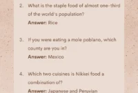 The Ultimate Food Trivia Questions And Answers