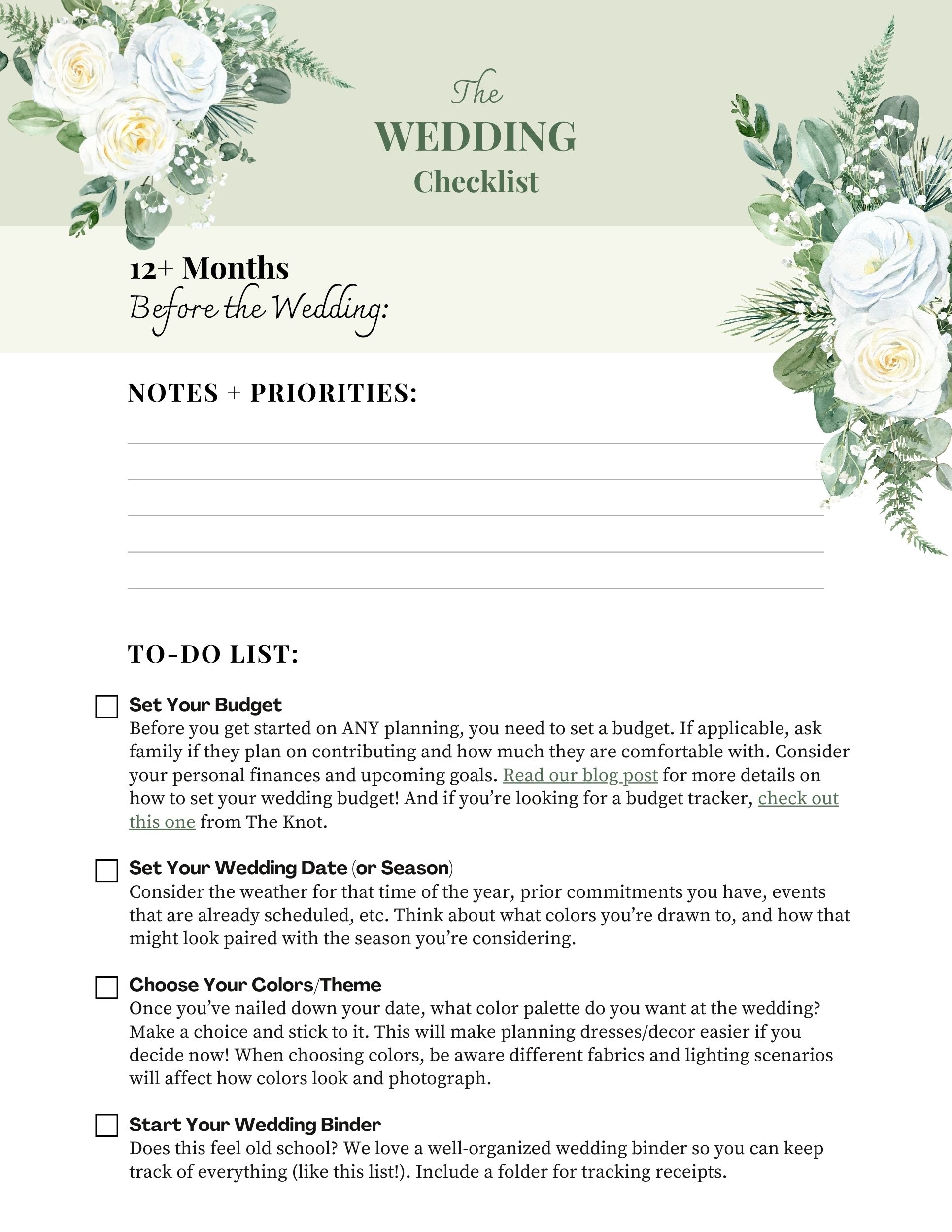 The Wedding Checklist PDF Digital Download Meadow Ridge Farm Rustic Barn Wedding Venue In Winterport Maine