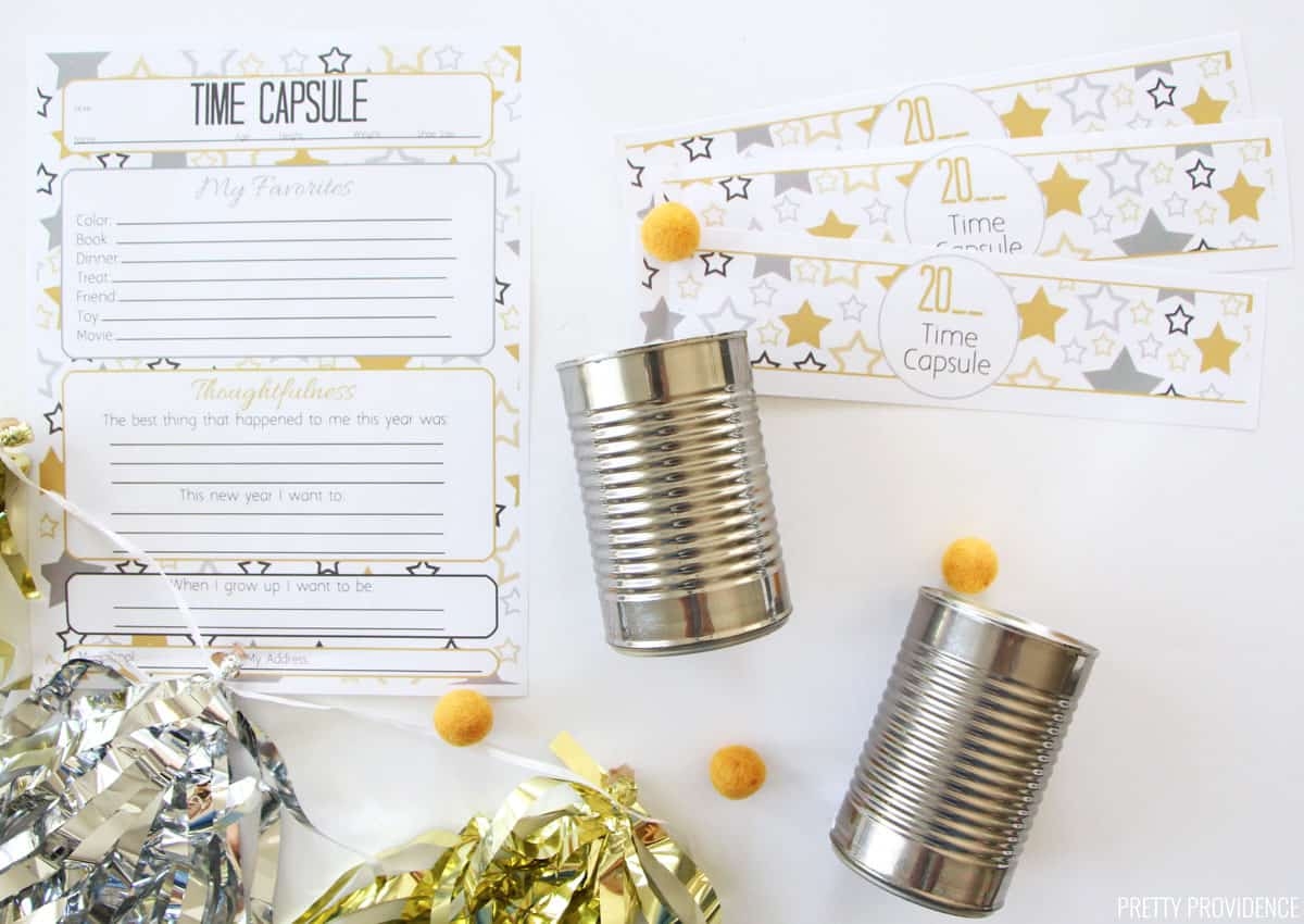 New Year's Eve Printable Survey for Kids