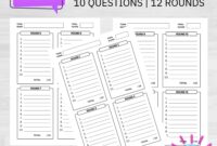 Trivia Answer Sheets Trivia Quizzes Trivia Night Printable Trivia Answer Sheets Game Nights Party Games Trivia Printables Etsy