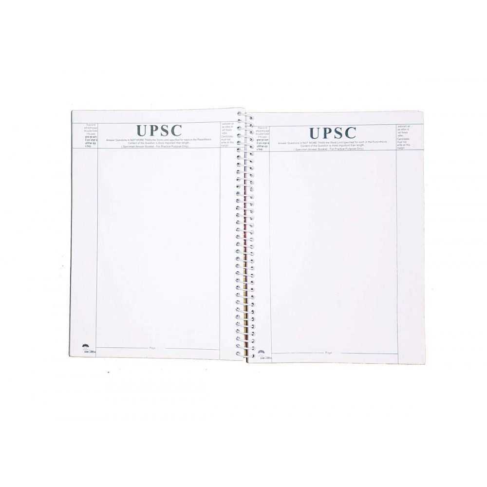 UPSC Mains Answer Writing Practice Register A4 Size Spiral 