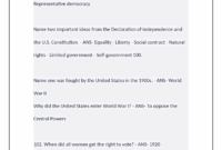 USCIS Civics Test 128 Questions 2024 2025 Questions Correct Correct Answers Grade A Exams History Docsity