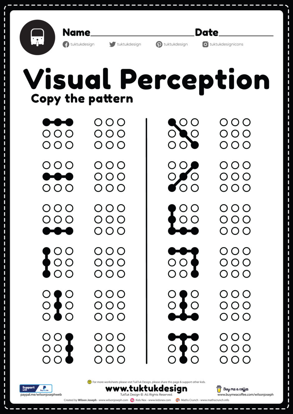 Visual Closure Free Printable PDF Worksheet For Kids