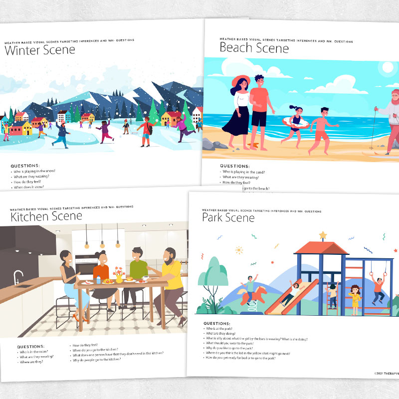 WH Questions for Adults Printable