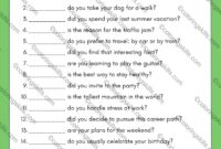 Wh Questions Challenge Activity Worksheets Who What When Where Why And How