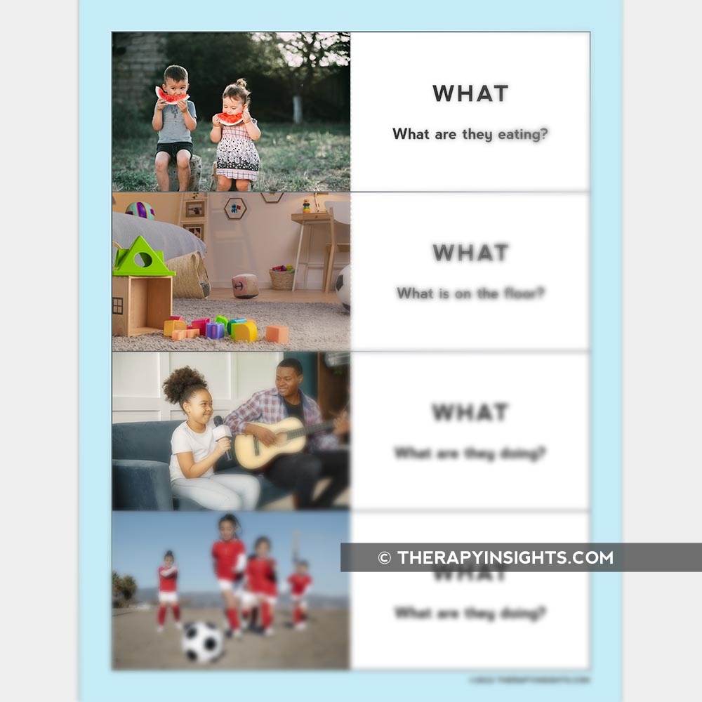 WH Questions Flashcards Adult And Pediatric Printable Resources For Speech And Occupational Therapists