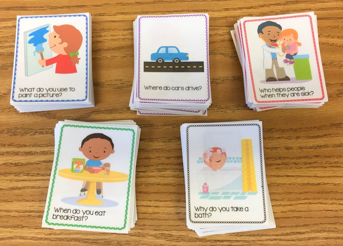 Wh Task Cards The Autism Helper