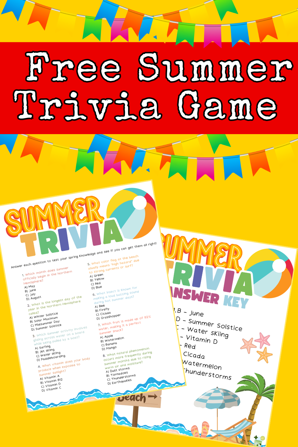 What Do You Know About Summer Print Summer Trivia Questions To Find Out 