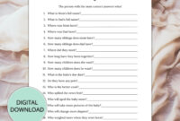 Who Knows The Parents to be Best Baby Shower Game Printable Etsy