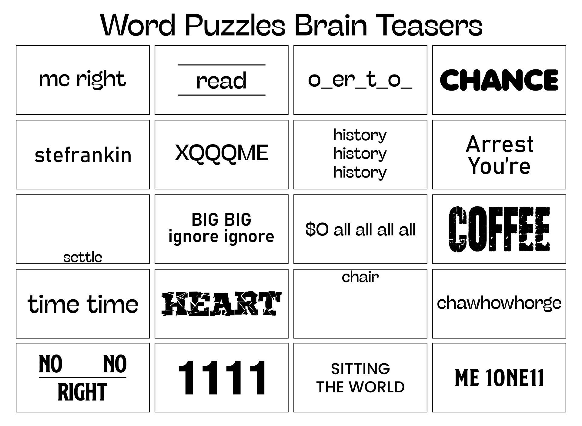 Word Teasers 75 Riddles And Brain Teasers For Kids Free Printable Road Trip Games