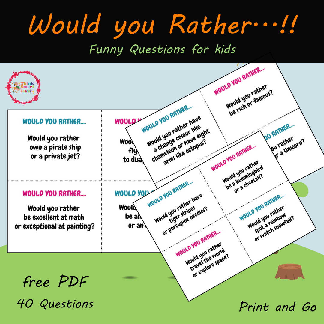 Would You Rather For Kids Hilarious Silly And Challenging Question Made By Teachers