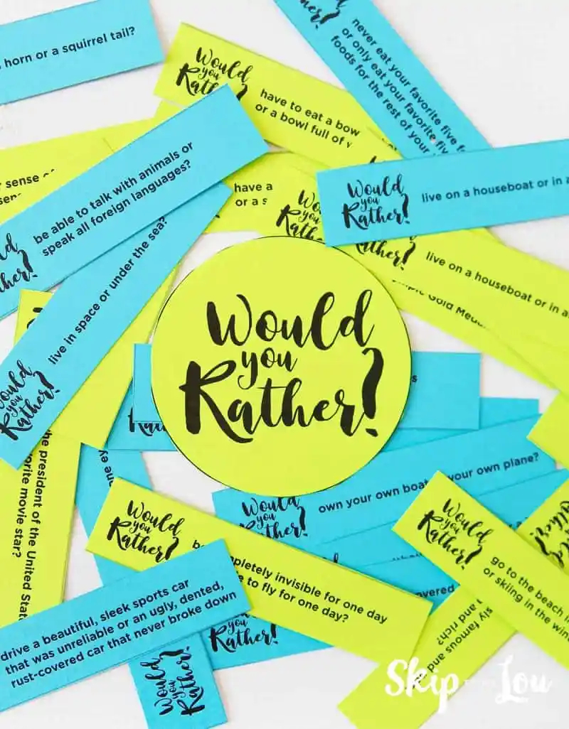 Would You Rather Questions You Can Print Or Scroll Through On Your Phone 