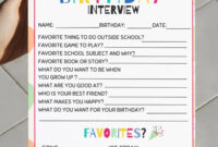 Yearly Interview Pdf Etsy