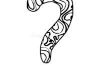 Zentangle Stylized Alphabet Question Mark Vector Illustration Black White Hand Drawn Doodle Ethnic Pattern Stock Vector Illustration Of Texture Floral 229394350