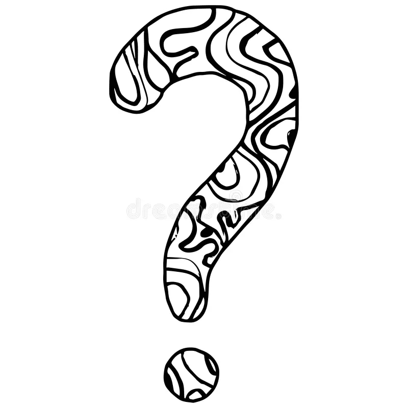 Zentangle Stylized Alphabet Question Mark Vector Illustration Black White Hand Drawn Doodle Ethnic Pattern Stock Vector Illustration Of Texture Floral 229394350